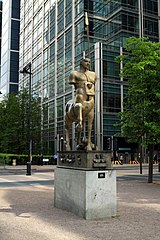 Centauro. 1984. Bronze. Montgomery Square, Canary Wharf, London.