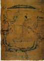 Image 53Silk painting depicting a man riding a dragon, painting on silk, dated to 5th–3rd century BC, Warring States period, from Zidanku Tomb no. 1 in Changsha, Hunan Province (from History of painting)