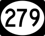 Delaware Route 279 marker