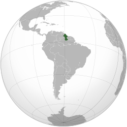 Lokasi Guyana