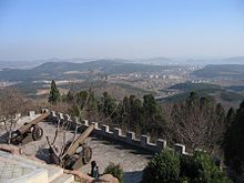 The city and port of Lüshun, formerly Port Arthur and formerly Ryojun, as seen from the heights outside the city - (نوامبر ۲۰۰۴)