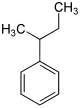 Struktur von Sec-Butylbenzol