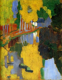 Paul Sérusier: "Talismanen" (fr. "Le Talisman, l'Aven au Bois d'Amour") 1888 [1]