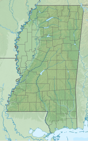 Map showing the location of Shiloh National Military Park