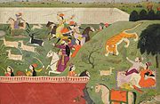 Ala'ud-Din en Mahima Dharma se tierjag, Punjab, Suid-Asië, 1790.