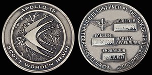 NASA space-flown Gemini and Apollo medallions