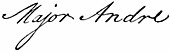 signature de John André