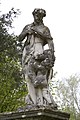 Statua di Atalanta nerl parco di Villa Bolasco a Castelfranco Veneto (Treviso)