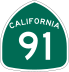 State Route 91 marker