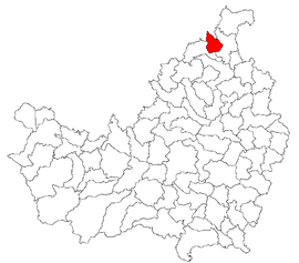 Location in Cluj County