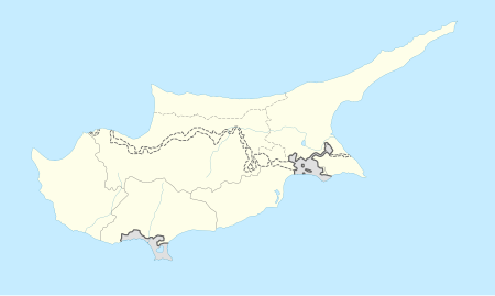 Чемпіонат Кіпру з футболу 2001—2002. Карта розташування: Кіпр