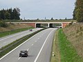 Ecoduct over de A14 bij Schwerin. (2006)