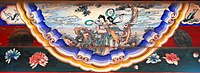 Chang'e on caihua mural.