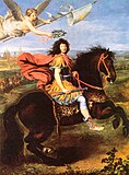 Король Франции Людовик XIV коронуется после осады Маастрихта в 1673 году. 1673. Галерея Сабауда, Турин