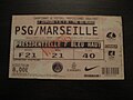 Ticket visiteur Paris SG - OM (J05).