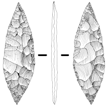 Pointe foliacée (feuille de laurier) du Solutréen