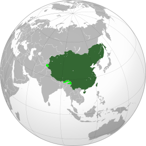 Империя Цин в эпоху наивысшего расцвета при императоре Цяньлуне в 1760 году