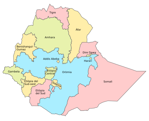 Regions d'Etiòpia