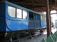 Salonwagen des Kalif-Sultan im Verkehrsmuseum Russe, Bulgarien