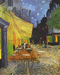 Terrasse du café le soir, 1888.