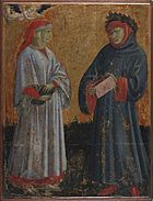 Giovanni dal Ponte[en], Данте та Петрарка