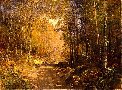 Chemin forestier près de Schärfling (1890), musée Leopold, Vienne.