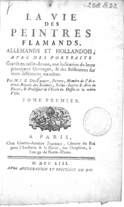 Image illustrative de l’article La Vie des Peintres Flamands, Allemands et Hollandois