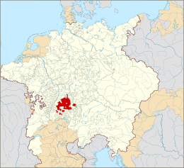 Ducato del Württemberg - Localizzazione