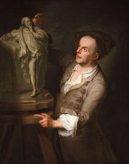 Le sculpteur français Louis-François Roubiliac, peint par Adrien Carpentiers, 1762 (définition réelle 2 400 × 3 045)