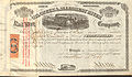 Oil Creek and Allegheny River Railway, $50 stock certificate, c. 1868-1876