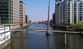 Footbridge over the river Thames, in London