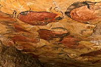 Sala de los polícromos de la Cueva de Altamira (Cantabria)