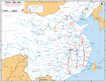 Situation im April–Oktober 1949.