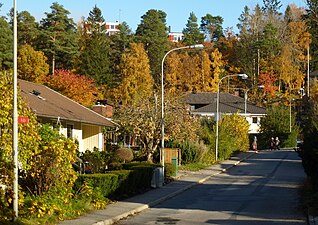 Villor från 1970- och 1980-talen vid Petersens väg.