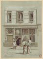 No 36 : À la petite chaise (1890), dessin de Jules-Adolphe Chauvet.