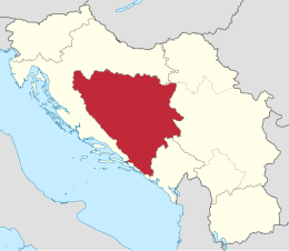 Bosnia ed Erzegovina - Localizzazione