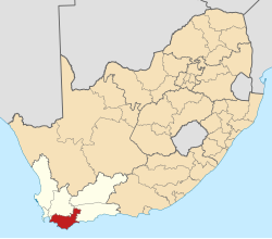 The Overberg District Municipality is located in the southern part of the Western Cape province, to the south-east of Cape Town.