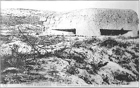 Un blockhaus allemand sur le mont Cornillet.