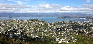 Ngaio, as seen from the hills above Ngaio.