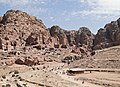 Pohled na skalní město Petra (Sela)