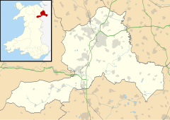 Chirk is located in Wrexham