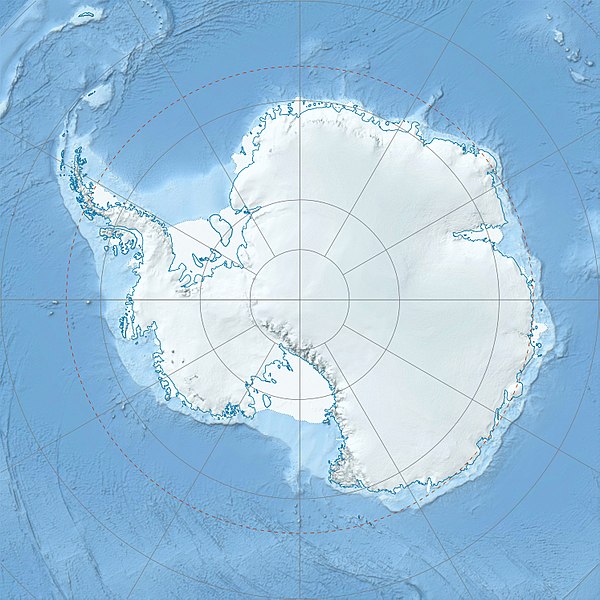 東南極の位置（南極大陸内）