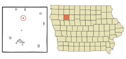 Location of Rembrandt, Iowa