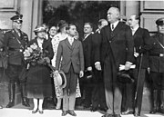 King Prajadhipok and Queen Rambhai Barni with Konstantin von Neurath in Nazi Germany, 1934