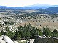 Le désert du Carlit avec le Canigou au fond.