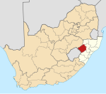 UThukela District within South Africa