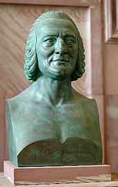 Bronzebüste von Namensgeber Johann Christian Senckenberg im Eingangsbereich des Frankfurter Haupthauses der SGN