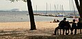 Spiaggia di sabbia sulla riva nord a 9 km da Bokeloh