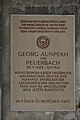 Epitaph des Astronomen Georg von Peuerbach