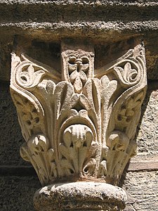 Capital of a column in the cloister (12th century)